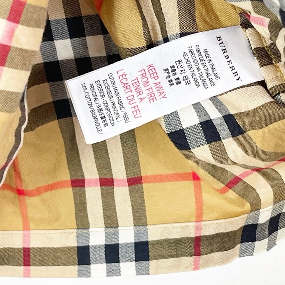 Burberry Mini Crissida Long-Sleeve Check Dress Infant Girls Size 6 Months - Picture 5 of 5